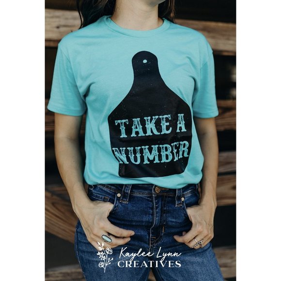 Whiskey Kiss Tops - TAKE A NUMBER Handmade Graphic Tee